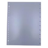 DULA Tabbladen plastic 1 tot 10 - Genummerd - A4 - Grijs - 23 rings - PP