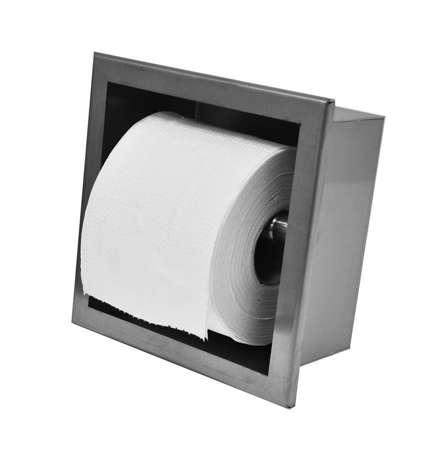 Wiesbaden Toiletrolhouder Inbouw RVS