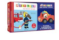 P'tit Loup - À la découverte des pompiers: Coffret avec 1 histoire, i documentaire, 1 camion en bois offert