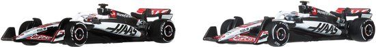Hot Wheels Premium Formule 1 set van 2 metalen auto's op een schaal van 1:64 met nummers van de coureurs