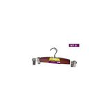 CONFORTIME Set van 2 houten kleerhangers met klemmen, 34 x 14 cm
