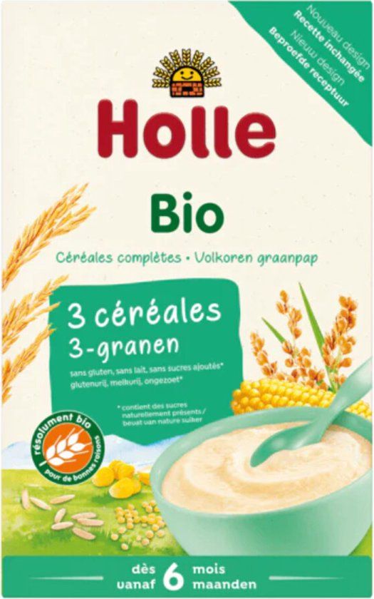 Holle Volkoren Graanpap 3 - Granen Bio 250g