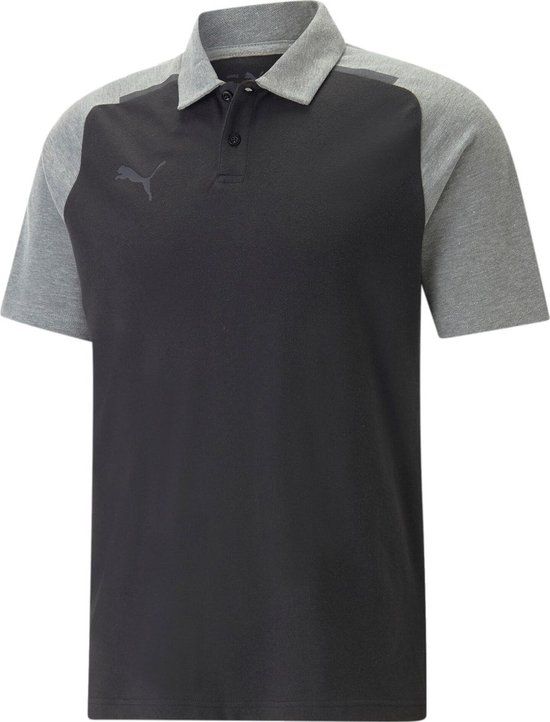 Puma Team Cup Casuals Polo Heren - Zwart | Maat: XL