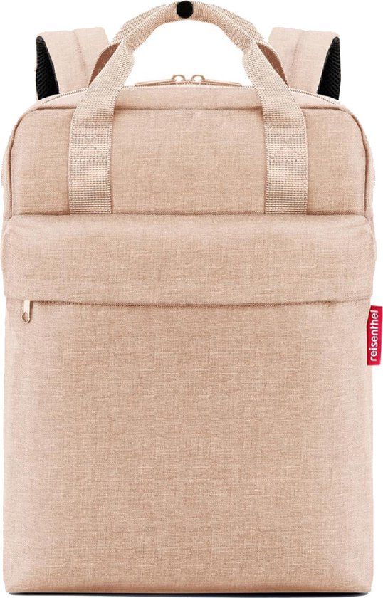 Reisenthel Allday Backpack M Rugzak - 15L - Twist Coffee Beige - 15.6 inch Laptopvak - rPet