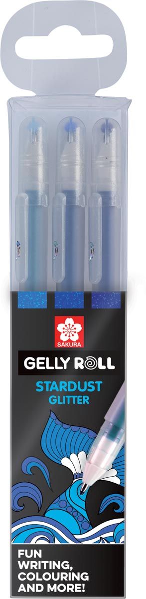 Sakura Gelly Roll Stardust Oceaan - Etui met 3 stuks - Assorti
