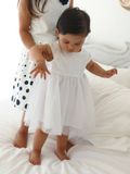 Vertbaudet Feestelijke jurk met tule voor baby
