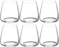 Secret de Gourmet Set van 6x stuks tumbler glazen Selenga 430 ml van glas - Drinkglazen - Waterglazen