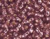 Japanse rocaille kralen, zilver, paars, 2,2 mm, 11/0, 100 g