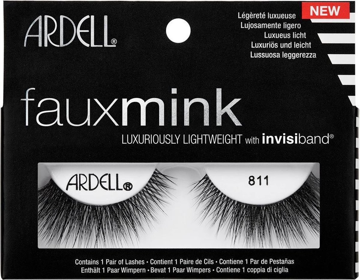 Ardell Faux Mink 811 Kunstwimpers, zwart, 25 g