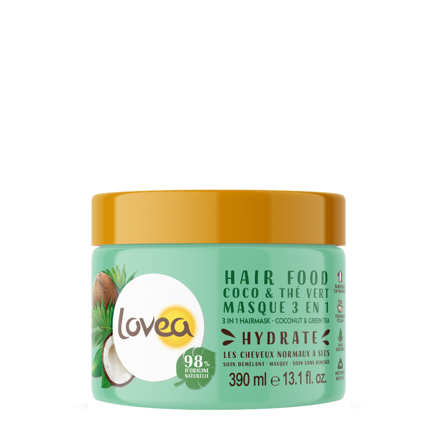 Lovea 3-in-1 Hair Mask - Coconut & Green Tea