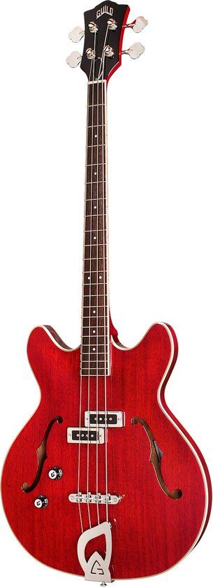 Guild Newark St. Collection Starfire I Bass LH Cherry Red - 0809870309363