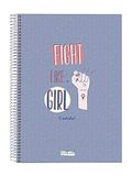 Notitieboek Talkual Notitieboek A4 paars - Girl CAT