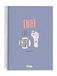 Notitieboek Talkual Notitieboek A4 paars - Girl CAT