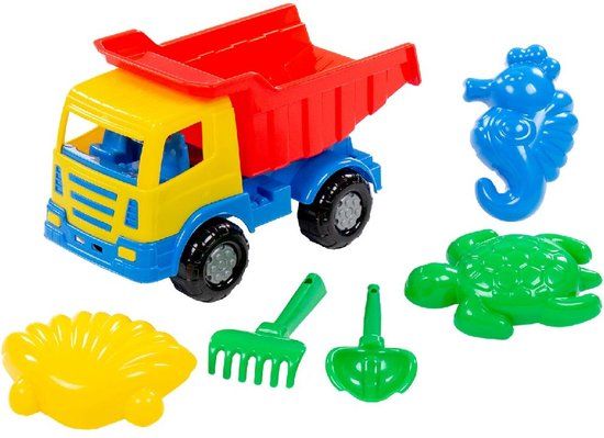 Beachset With Truck + 6 Accessories - Multi kleuren - Kunststof