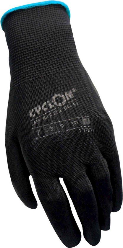 Cyclon Werkhandschoenen Nylon/pu Zwart/blauw Maat 11 - XL