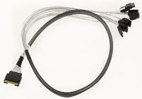 KALEA-INFORMATIQUE PCIe 4.0-kabel met 8-pins Slim SAS SFF-8654 8i-connectoren naar 8x SATA, lengte 80 cm