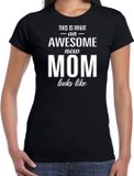 Bellatio Decorations Shoppartners Bv Awesome new mom t-shirt zwart voor dames L