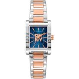 Dkny DK1L008M0095 Horloge Vrouw Blauw Staal Analoog Rechthoekig