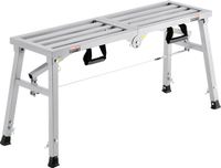 Vevor Werkplatform Opstapbank Opstapladder tot 180kg 50-74cm Aluminium