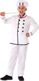 Atosa Déguisement de chef cuisinier - blanc - pour enfants - 3 pièces - vêtements de déguisement pour professions 140