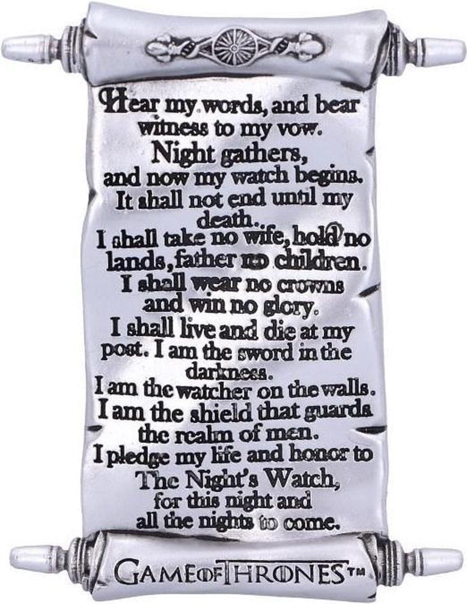 Nemesis Now Game of Thrones decoratief beeld Magnet Nights Watch