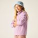 Regatta Kids Hot Shot II Halve Ritssluiting Fleece Purper Polyester Unisex 128