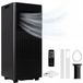 Auronic Climatiseur mobile - 9.000 BTU - 3-en-1 - Climatisation avec 2 kits de calfeutrage de fenêtre - Ventilateur - Déshumidificateur - jusqu'à 25m² de refroidissement - Noir