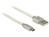 DeLOCK 0.5m USB 2.0-A/USB 2.0 Micro-B - Wit