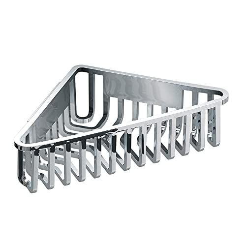 Gedy Tiberio hoekrek - thermoplastisch hars - chroom - 19,5 x 19,5 x 6,6 cm