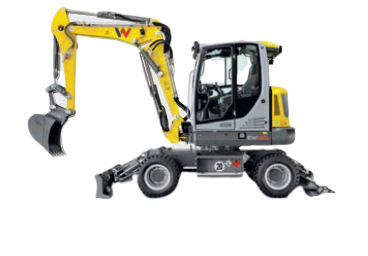 SIKU Wacker Neuson EW65 - Speelgoedvoertuig - Zwart/Geel/Grijs - Metaal - 15.5 cm