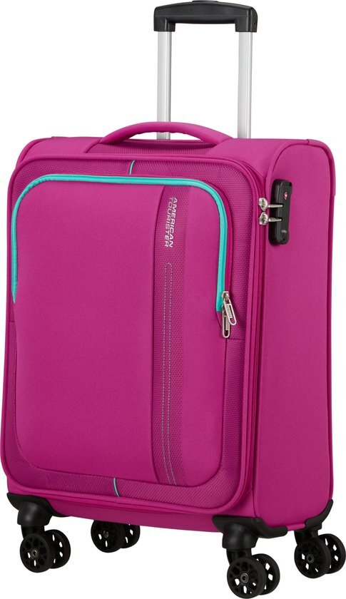 American Tourister Sea Seeker Spinner S, handbagage, 55 cm, 36 L, roze (Deep Fuchsia), roze (Deep Fuchsia), S (55 cm - 36 L), handbagage