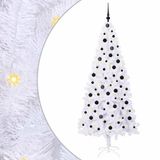 vidaXL Sapin de Noël artificiel avec 300 LED, Blanc, 210 cm