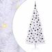 vidaXL Sapin de Noël artificiel avec 300 LED, Blanc, 210 cm