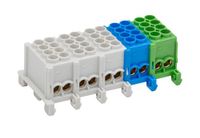 ABN XHKB5254BG Hoofdleidingklem 5-polig vingerveilig 5x4x25 mm2 (blauw/groen) Hoofdleiding vertakkingsklem 1 stuk(s)