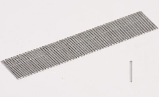 eigen label Minibrads (J) 18 Gauge 25 mm (verzinkt
