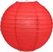 Merkloos / Sans marque Luxe bol lampion rood 35 cm