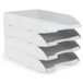 Waytex 4 stuks brievenbak, A4, kunststof, ondoorzichtig, wit