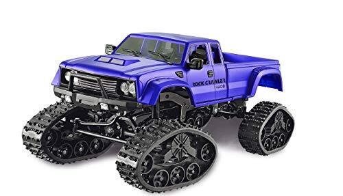 AMEWI 22394 blauw pickup truck met wielen & kettingen 4WD 1:16