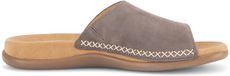 Gabor Dames Platte Sandalen Leer Taupe Maat 38