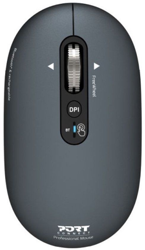 PORT Designs 910501 muis Universeel Ambidextrous Bluetooth Optisch 3200 DPI Grijs