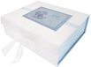 Wit White Cotton Cards NBB2X Herinneringsdoos voor pasgeborenen, motief konijn, 27,2 x 32 x 11 cm, blauw