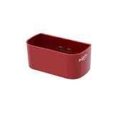 KalaMitica - Magnetische pennenhouder, markeerhouder, bloempot - Container voor magneetbord, koelkast en ander magnetisch oppervlak - 13,8 x 6,7 x 5,7 cm - Rood
