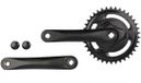 Vinty Crankstel 38t nexus alu zwart vlak vinty