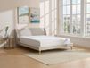 Vente-unique Bedframe stof beige 180 x 200 cm