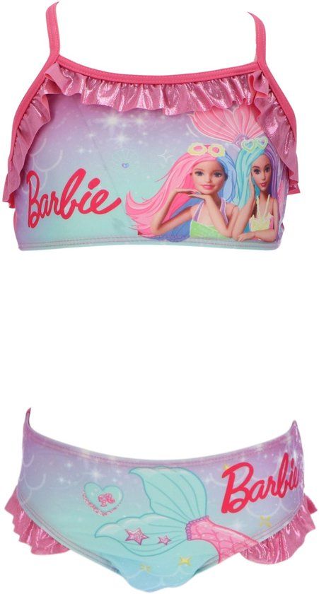 4KidsOnly Barbie Bikini - Maat 122/128 - Blauw - Bikini Meisjes