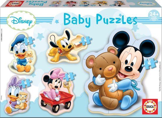 Educa Baby Mickey legpuzzel 3, 4 en 5 stukjes - 2+ jaar