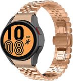Strap-it Bracelet de montre intelligente en acier - Convient pour Samsung Galaxy Watch 4 - Bracelet Jubilee en acier 40mm - or rose