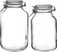 Bormioli Rocco Set van 2x weckpotten/inmaakpotten met beugelsluiting 3 liter - 4 liter - Transparant Glas