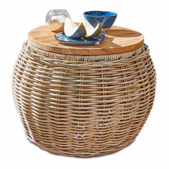 LOBERON Bijzettafel Sartrouville bruin