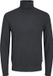 JACK & JONES Jack and Jones Donkergrijze Coltrui Katoen En Viscose Col Hals - XS